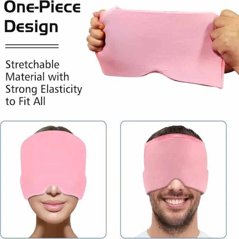 Migraine Relief Cap Hot & Cold Therapy Ice Cap for Headache Relief – Reusable Gel Ice Bead Face Mask & Head Wrap for Tension, Stress, Sinus, & Pain Relief – Soothing Cooling & Heating Sleep Mask for Men & Women Regular price