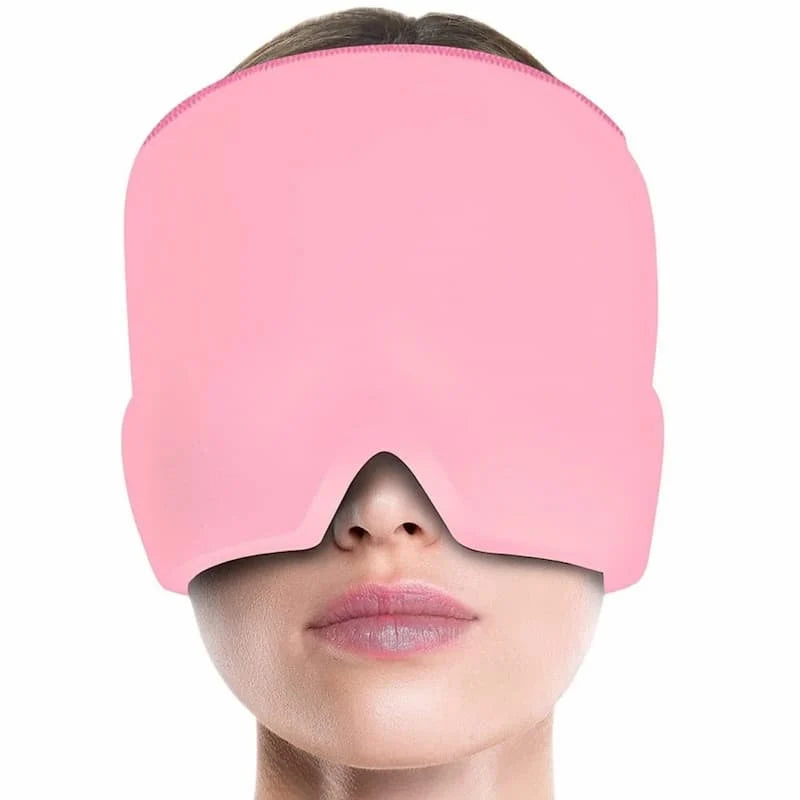 Migraine Relief Cap Hot & Cold Therapy Ice Cap for Headache Relief – Reusable Gel Ice Bead Face Mask & Head Wrap for Tension, Stress, Sinus, & Pain Relief – Soothing Cooling & Heating Sleep Mask for Men & Women Regular price